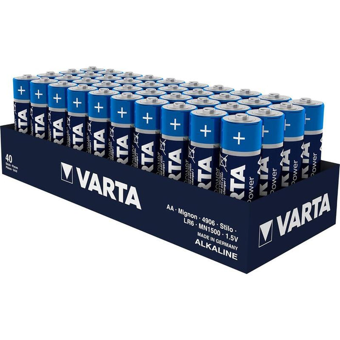 Pilas Varta High Energy Mignon Aa, Paquete De 40 Piezas