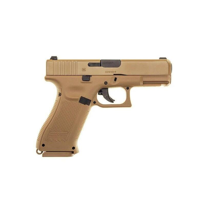 Pistola De Aire Comprimido Glock 19x 4,5 Mm Coyote Bb Co2