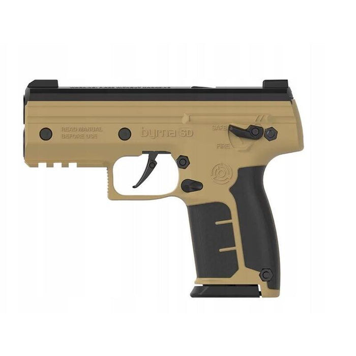 Pistola De Balas De Goma Y Pimienta Byrna Sd Tan K.68 Co2 8 G, Juego (Sk68300-Tan)