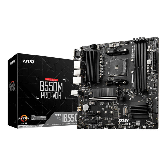 Placa Base Msi Am4 B550m Pro-Vdh M-Atx/4xddr4/4xsata6/4xusb 2.0+2xusb 3.2 911-7c95-017