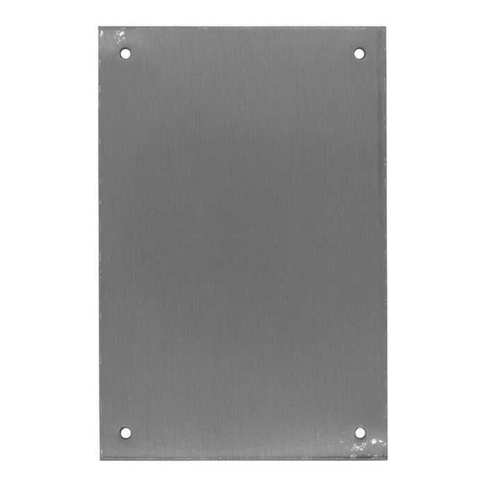 Placa Ciega, Modelo Plp12, De Acero Inoxidable Con Acabado Inox, 80 X 120 Mm