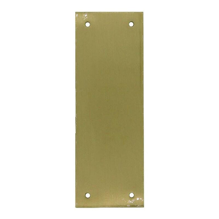Placa Ciega, Modelo Plp12, De Latón Con Acabado Latón Satinado, 90 X 250 Mm