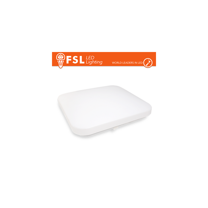Plafón Led Cuadrado Ip20 25w 4000k 33x6 8cm