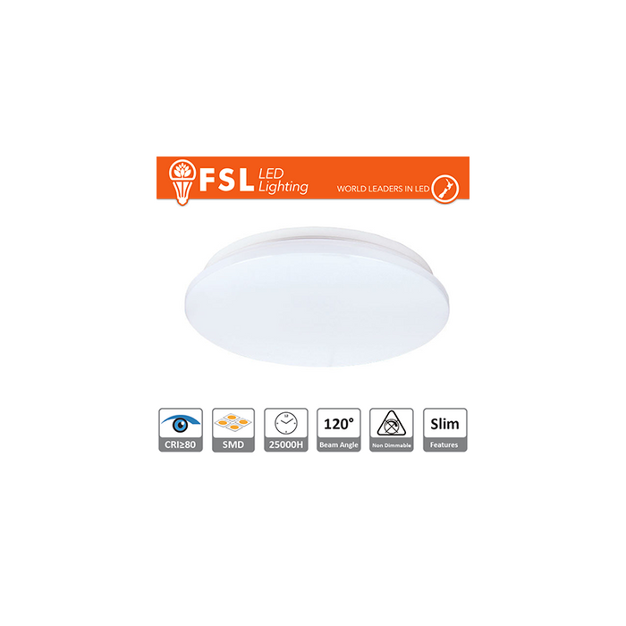 Plafoniera Led 18w 5700k 120° 33x5 5cm Cri80