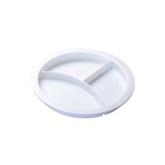 Plate With Dividers For The Microwave