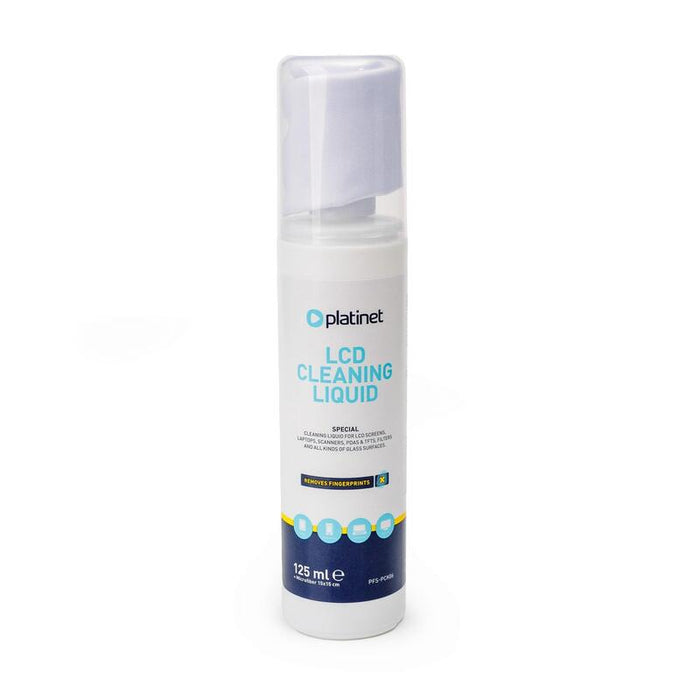 Platinet Liquido Limpiador Lcd 125ml + Microfibra 15x15cm