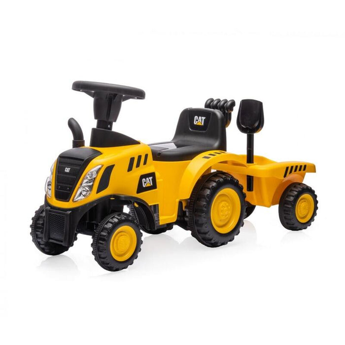 Pojazd Cat Traktor Z Przyczepa Zólty Jezdzik