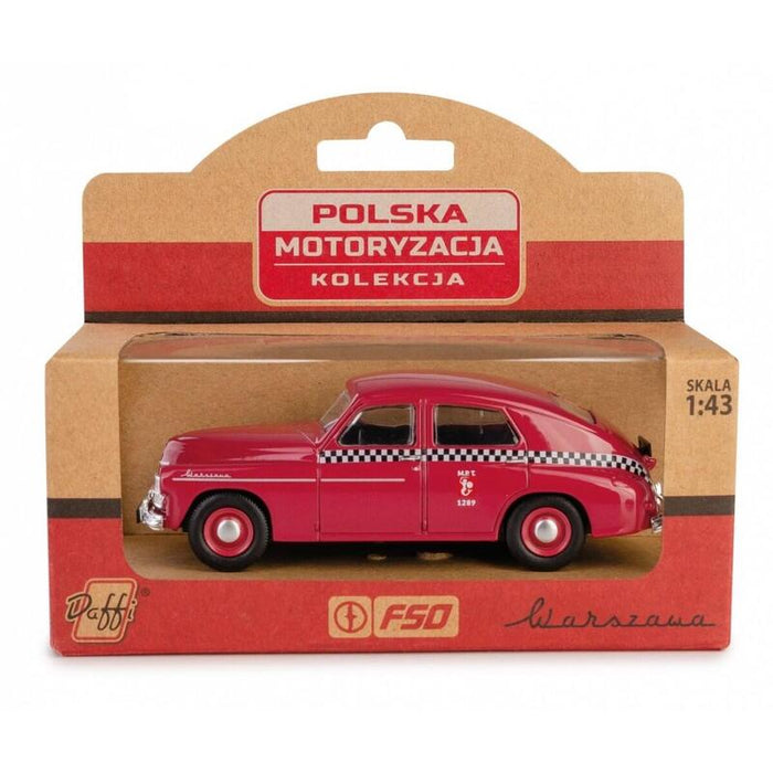 Pojazd Prl Warszawa M20 Taxi Wisniowy