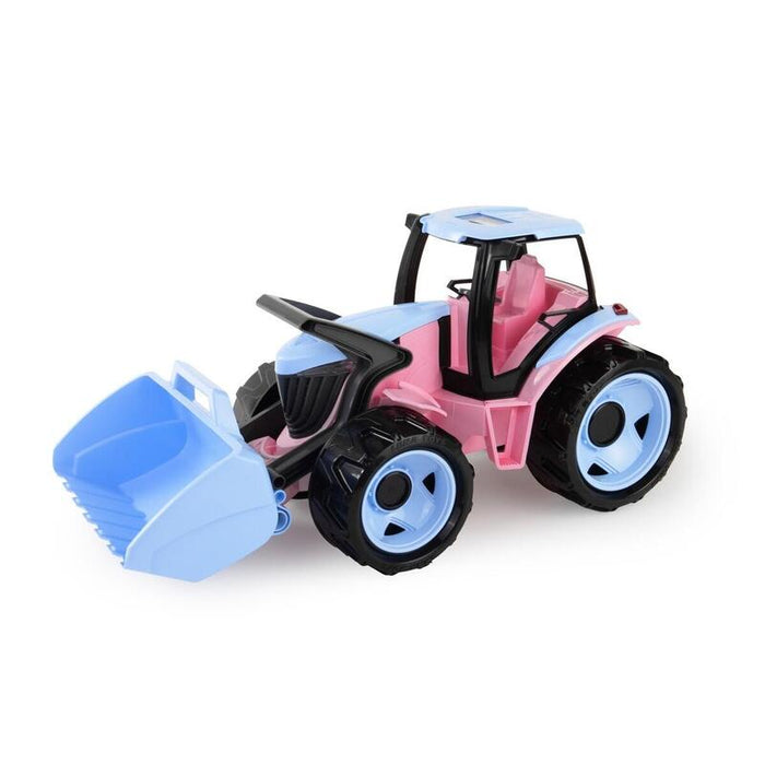 Pojazd Traktor Z Lyzka W Pudelku 62 Cm, Rózowy