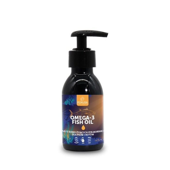 Pokusa Omega-3 Fish Oil - Aceite De Pescado Para Perros Y Gatos  100ml