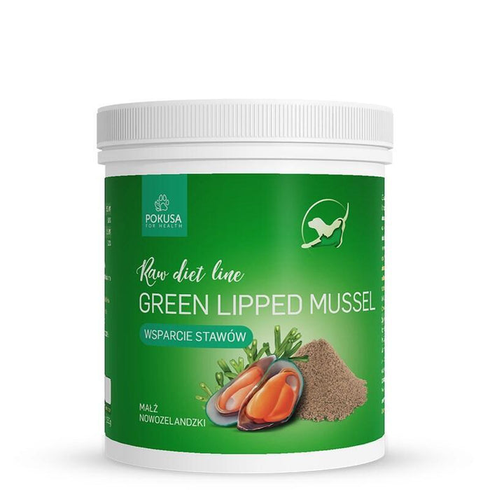 Pokusa Rawdietline Green Lipped Mussel - Suplementos Para Perros Y Gatos - 150g