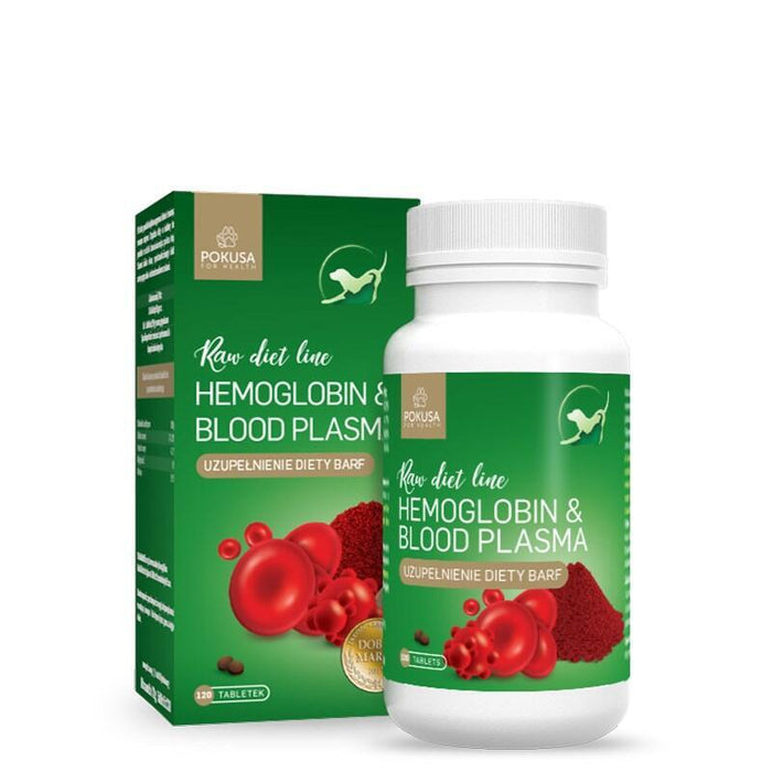 Pokusa Rawdietline Hemoglobin & Blood Plasma - Suplementos Para Perros Y Gatos - 120 Uds.