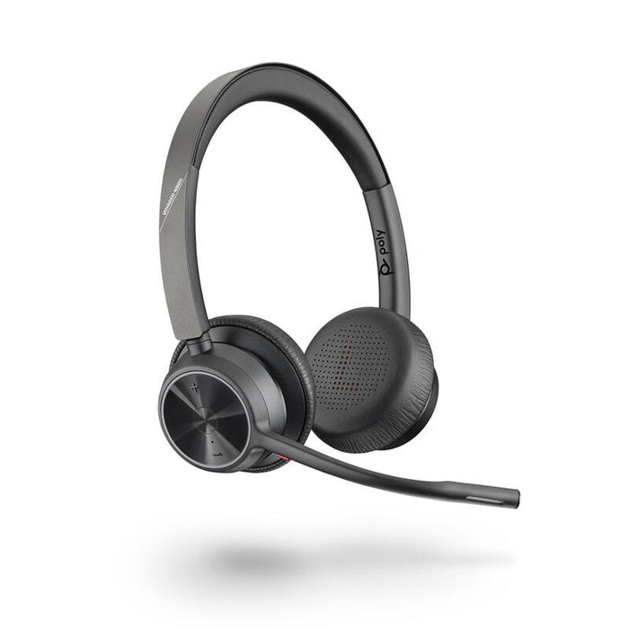 Poly Auriculares Poly Voyager 4300 Uc 4320 Cableado/Inalámbrico De Diadema Estéreo - Biauricular - Cobertor Total De Oreja - 5000 Cm - Bluetooth - 20 Hz A 20 Khz - 150 Cm Cable - Cancelación De Ruido Micrófono - Usb Tipo C, Usb Tipo A