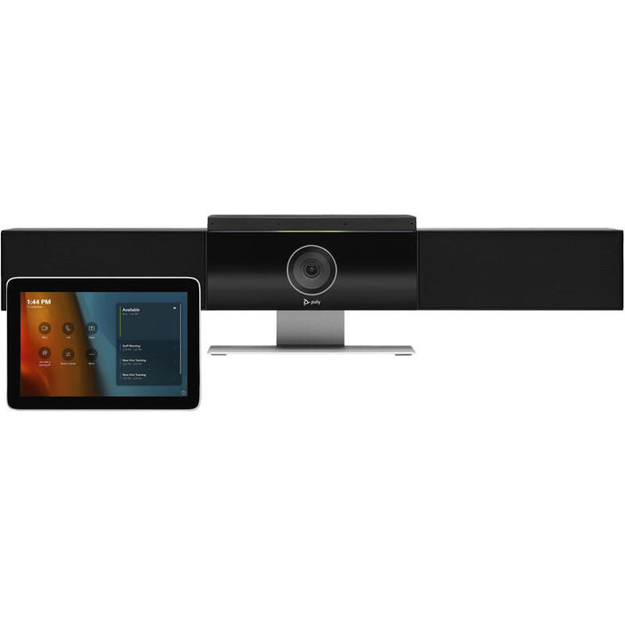Poly Microsoft Teams Rooms Base Kit Kit De Videoconferencia (Controlador Táctil Poly Gc8 Equipo Mini Hp Para Conferencias Extensor Cat5e)