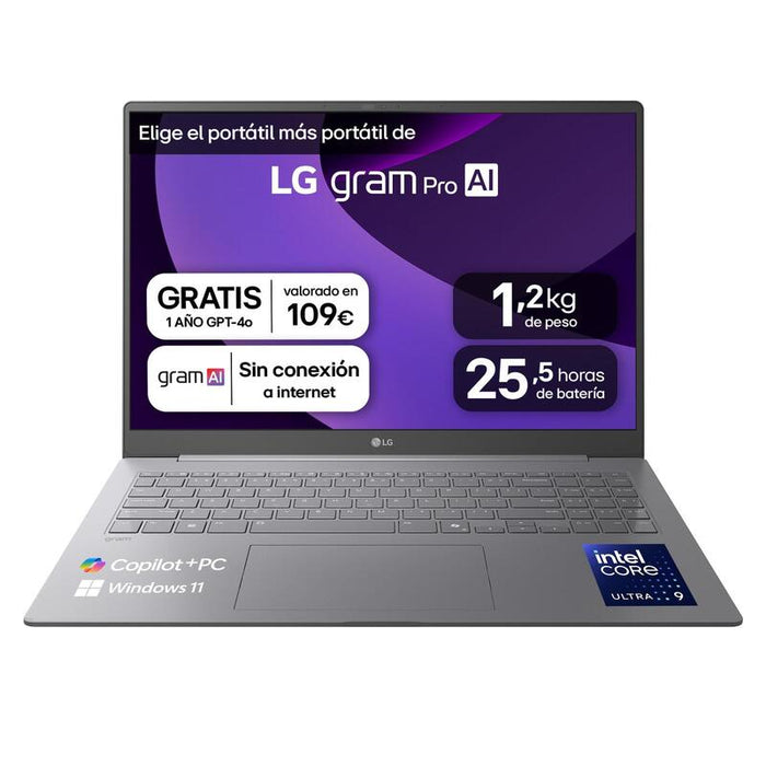 Portatil  Lg 16z90ts-G.Au99bn 16"   U9-288v 32gb 1tb W11h