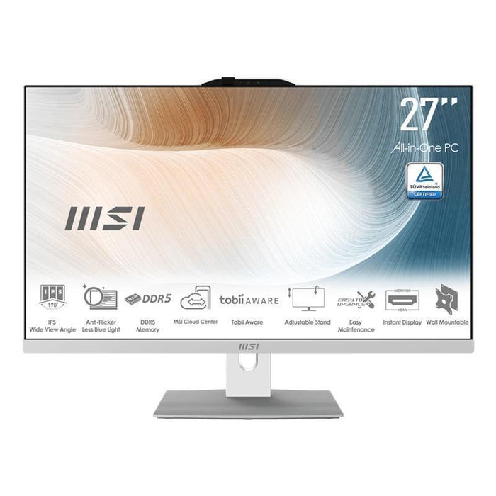 Portatil  Msi Am272p-1053es I7-150u 16gb 512 Dos 27" Blanco