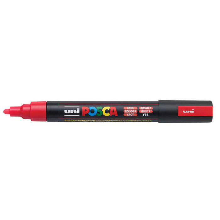 Posca Marcador  Pc-5m No Permanente Punta Forma De Bala 1,8 - 2,5 Mm Fluor Rojo