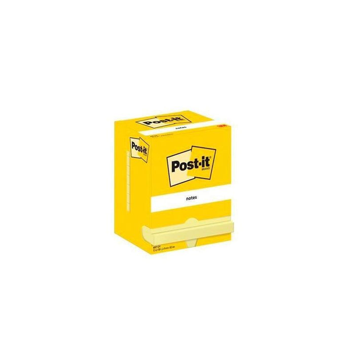 Post-It Blocs Notas 657 Canary Yellow 76x102 -Pack 12-