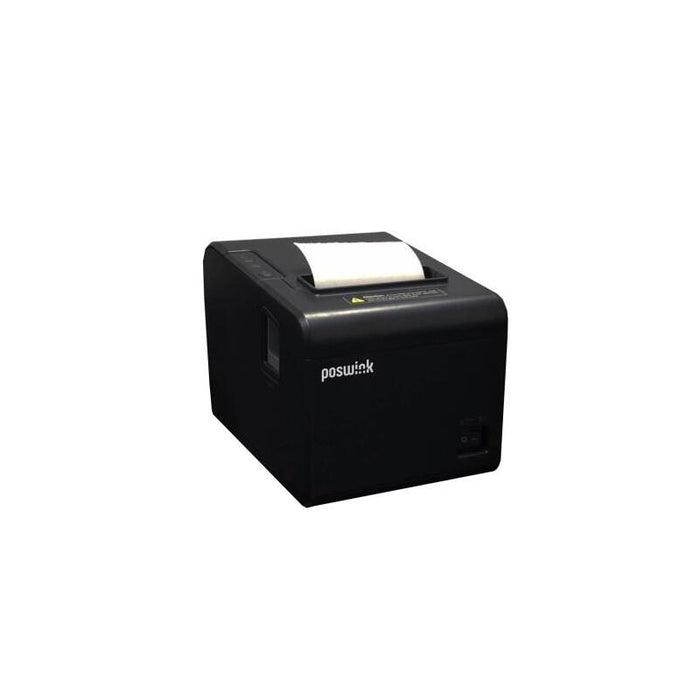 Poswink Impresora De Tickets Térmica Triple Conexión Usb Rs232 Ethernet Negra Autocorte
