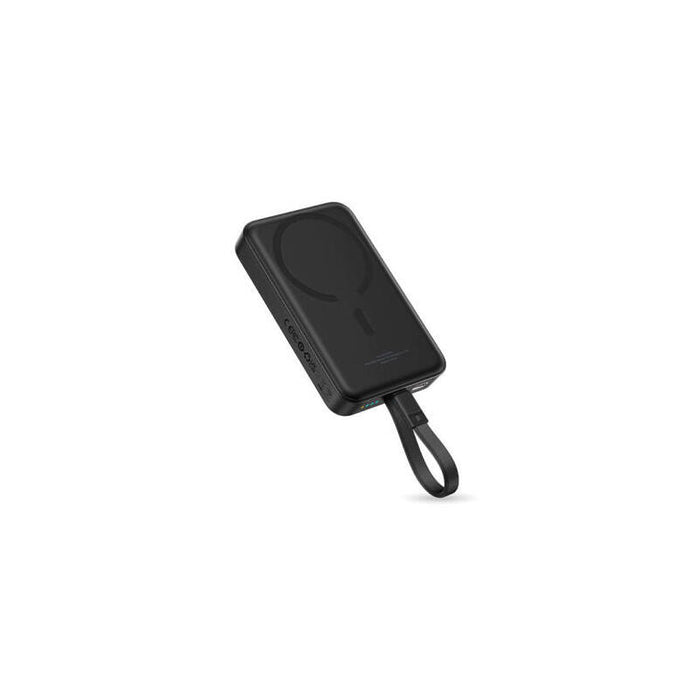 Power Bank Os-Baseus Enerfill Fm11 Magnetic  With Built-In Usb Cable 10000mah 30w Moon White