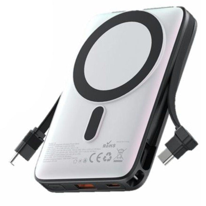 Powerbank 10000mah Vention I16w0 22.5w Wireless Blanca