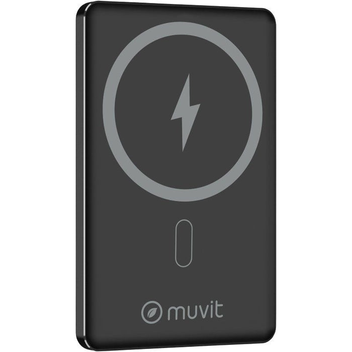 Powerbank 5000mah Muvit For Change Mcchp0009 20w Wireless Negra Incluye Cable Usb Tipo-C