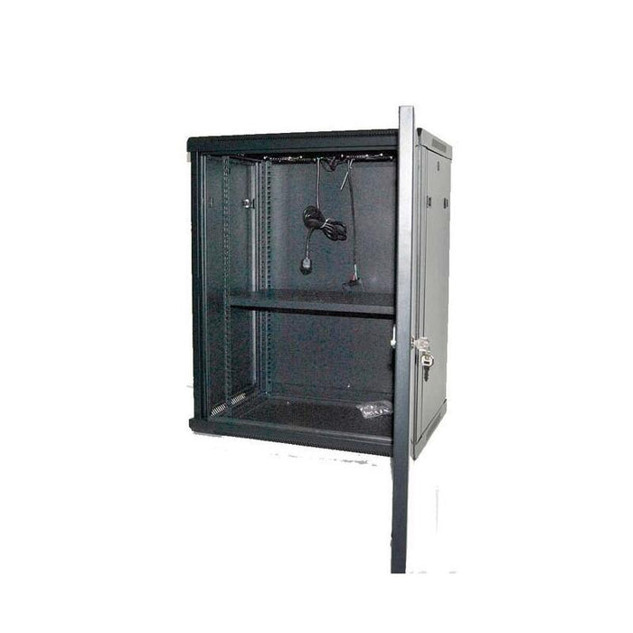 Powergreen Armario Rack 15u 60x45 Con Termostato 2 Ventiladores 1 Bandeja