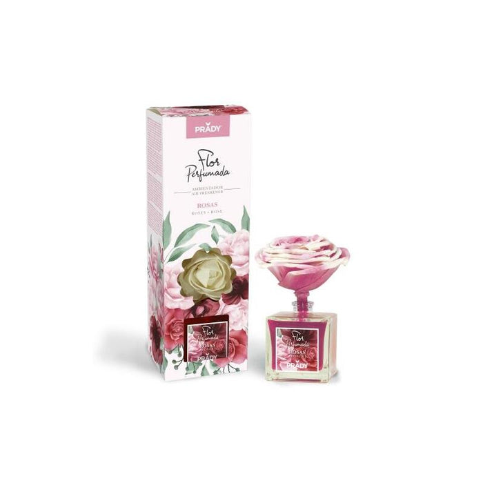 Prady Ambientador Flor Perfumada Rosas - Frasco De Cristal 90ml