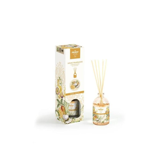 Prady Ambientador Mikado Yani Tatus - Frasco De Cristal 100 Ml Y Varitas Difusoras