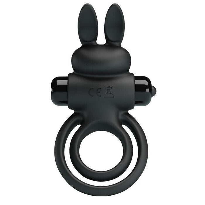 Pretty Love - Anillo Vibrador Iii Conejo Para Pene Negro