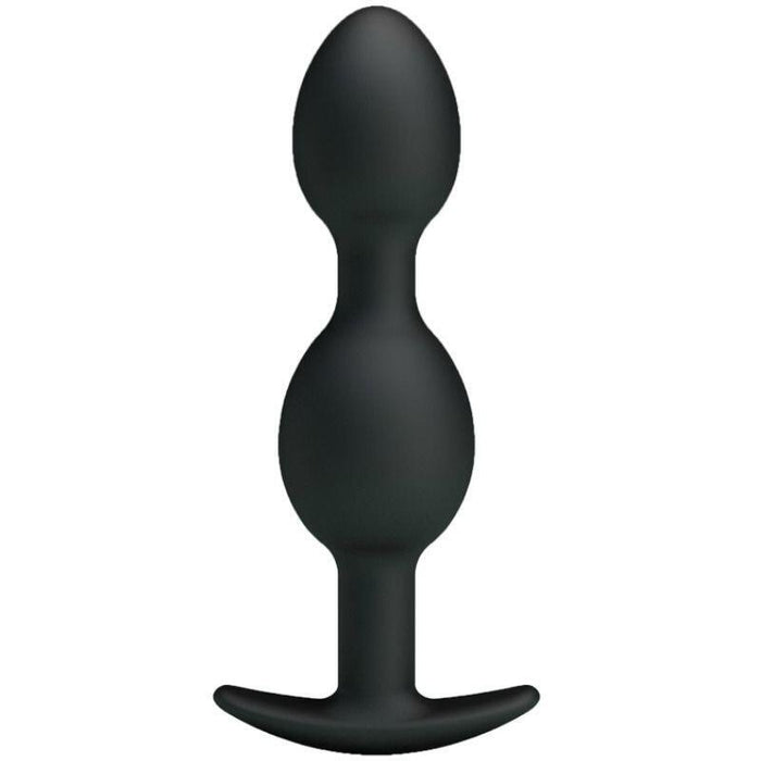 Pretty Love - Bolas Anales Silicona 12.5 Cm Negro