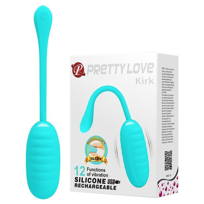 Pretty Love - Kirk Huevo Vibrador Recargable Verde Claro