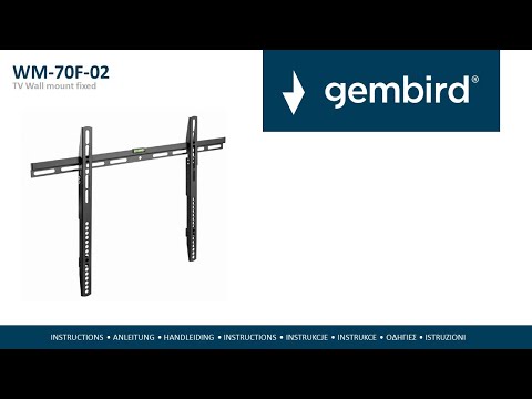 EAN 8716309127936 - Gembird WM-70F-02 soporte para TV 177,8 cm (70") Negro