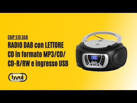 EAN 8011000025575 - Trevi CMP 510 DAB Digital 3 W DAB, DAB+, FM Negro Reproducción MP3