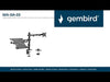 EAN 8716309126083 - Gembird MA-DA-03 soporte para monitor 81,3 cm (32") Escritorio Negro