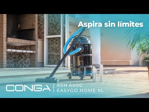 EAN 8435484009836 - Cecotec Conga Ash 6000 EasyGo Home XL 1500 AW 30 L Negro, Turquesa