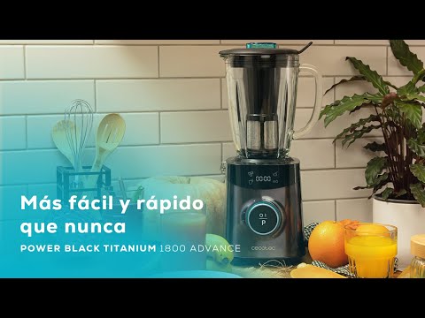EAN 8435484043045 - Cecotec 04304 licuadora 1,8 L Batidora de vaso 1800 W Negro, Acero inoxidable