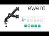 EAN 8054392615047 - Ewent EW1516 soporte para monitor 81,3 cm (32") Escritorio Negro