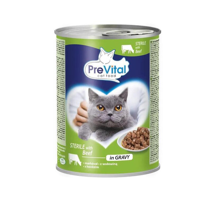 Prevital Cat Food Sterile Ternera En Salsa - Comida Húmeda Para Gatos - 415g