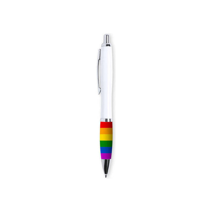 Pride - Boligrafo Blanco Bandera Lgbt