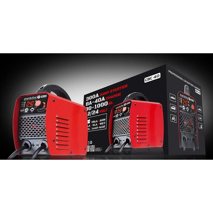 Prostownik Samochodowy Do Akumulatora 12v/24v Z Rozruchem Cbc40