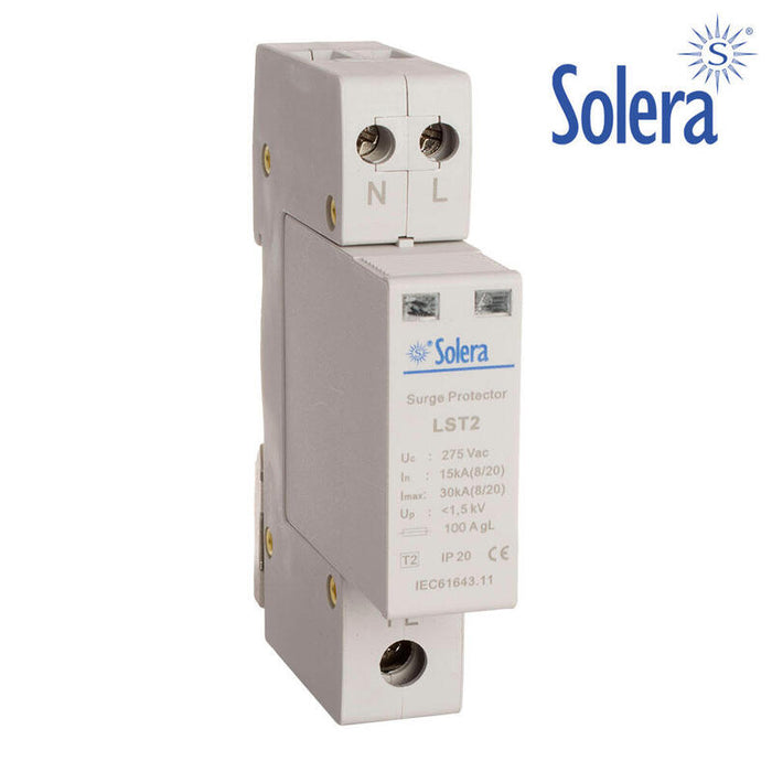 Protector Sobretension 1p+N 30ka 275v Transitorio 1 Modulo Solera (Retractilado) Lst2