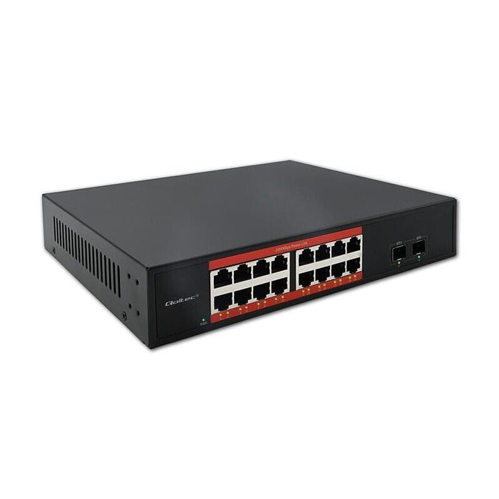 Przelacznik Sieciowy Switch Gigabit Ethernet Poe 16x Rj45 2x Sfp 1000 Mb/S