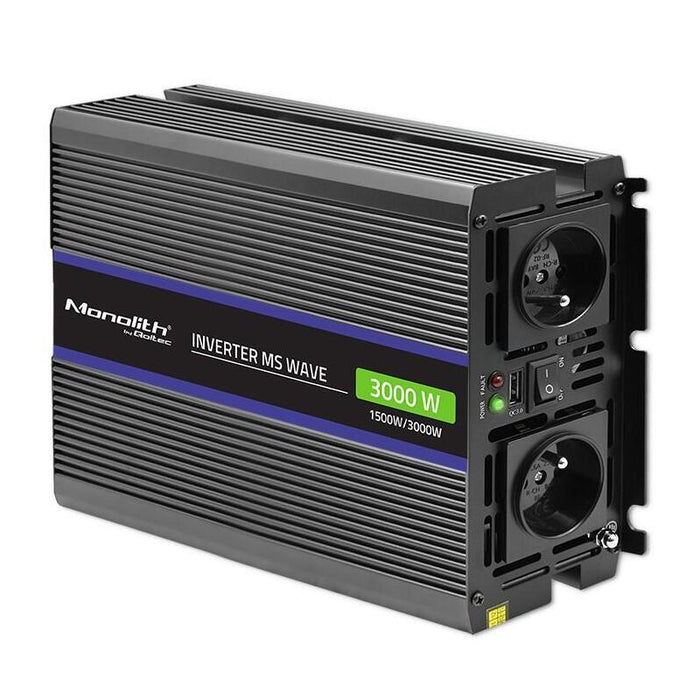 Przetwornica Napiecia Monolith 3000 Ms Wave 12v Na 230v 1500/3000w Usb