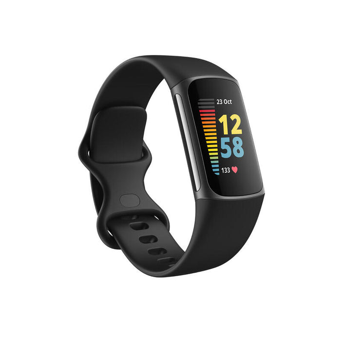 Pulsera Charge 5 Graphite Fitbit Pulsometro Continuo/ 5atm/ Notificaciones/ Monitorizacion Ejercicio Y Sueño/Autonomia 7 Dias/ Gps Integrado/ Nfc