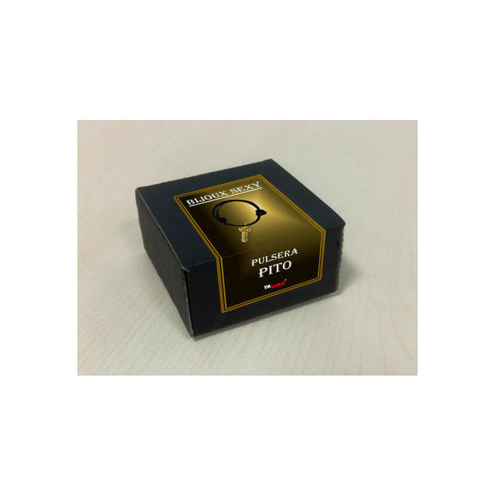 Pulsera En Forma De Pene De Color Dorado.