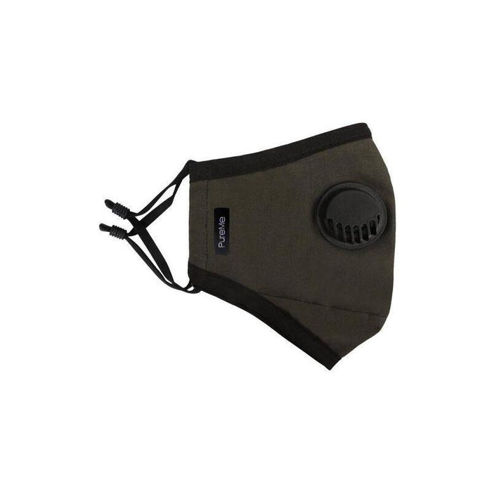 Pureme Reusable / Adjustable Mask Cotton 2 Pcs N95 Filters Inside The Package Olive