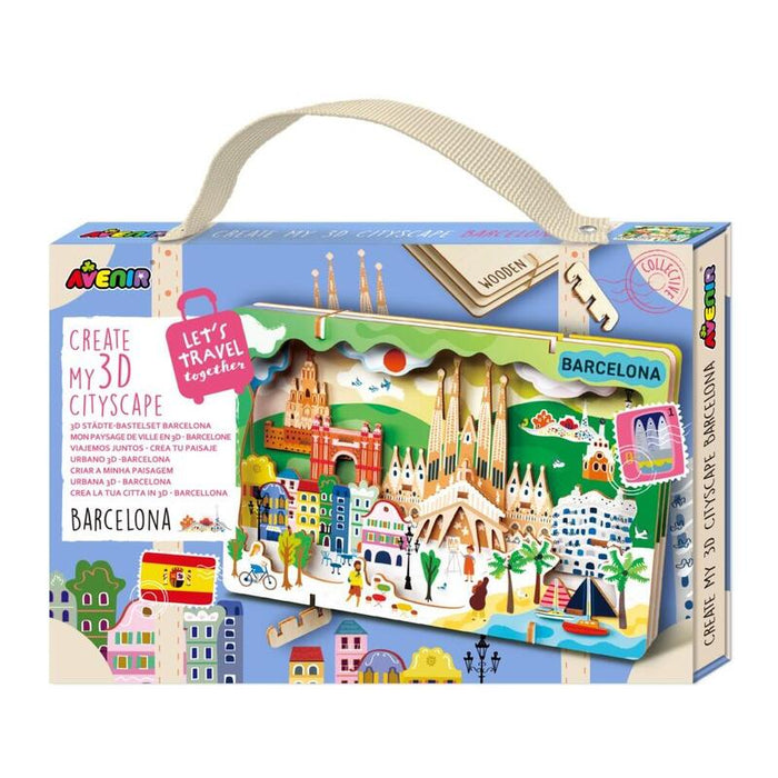 Puzzle Stwórz Pejzaz Miejski 3d - Barcelona