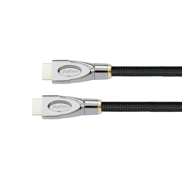 Python Hdmi® 2.1 Cable 8k Uhd-2 Trenzado Negro 2m