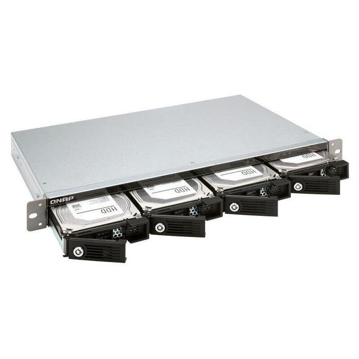 Qnap Rack 1u 4-Bay 3.5" Sata Hdd Usb 3.0 Type-C Hardware Raid External Enclosure